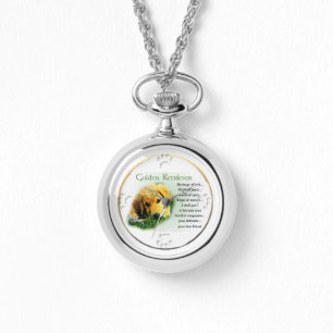 Golden Retriever Puppy Heritage Gifts Horloge