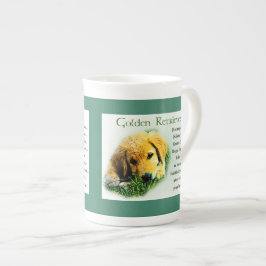 Golden Retriever Puppy Heritage Gifts Porselein Kop