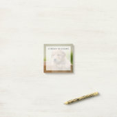 Golden Retriever Puppy in Box Post-it® Notes (Op bureau)