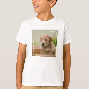 Golden Retriever Puppy in Box T-shirt