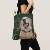 Golden Retriever Puppy in Bubbles Tote Bag (Dichtbij)