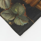 Golden Retriever Puppy in een mand Fleece Deken (Hoek)