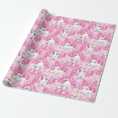 Golden Retriever Puppy in Pink Garden Cadeaupapier (Uitgerold)