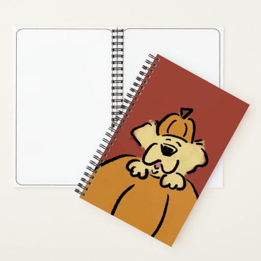 Golden Retriever Puppy in Pompoen - Rood - Notitieboek (Binnen)