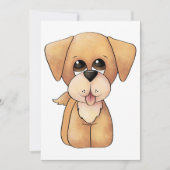 Golden Retriever Puppy Kaart (Voorkant)