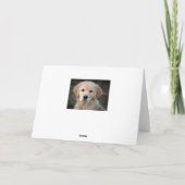 Golden Retriever Puppy Kaart (Achterkant)