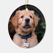 Golden Retriever Puppy Keramisch Ornament (Links)