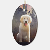 Golden Retriever Puppy Keramisch Ornament (Links)