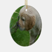 Golden Retriever Puppy Keramisch Ornament (Rechts)