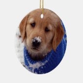 Golden Retriever Puppy Keramisch Ornament (Rechts)