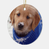 Golden Retriever Puppy Keramisch Ornament (Links)