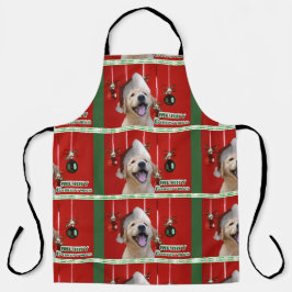 Golden Retriever Puppy kerstbal Bowl Schort