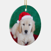Golden Retriever Puppy kerstboom Keramisch Ornament (Rechts)