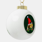 Golden Retriever Puppy Kerstmis Keramische Bal Ornament (Links)