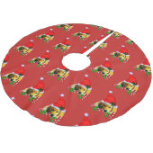 Golden Retriever Puppy Kerstmis Kerstboom Rok (Gekanteld)