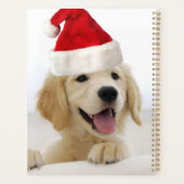 Golden Retriever Puppy Kerstmis Planner (Achterkant)