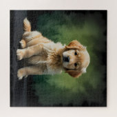 Golden Retriever Puppy Legpuzzel (Horizontaal)