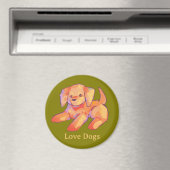 Golden retriever, puppy magneet (Insitu (Vaatwasser))