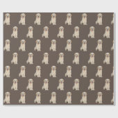 Golden Retriever puppy met brillenglas Cadeaupapier (Vlak)