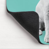 Golden Retriever Puppy met Bubble Gum Muismat (Hoek)