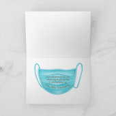 Golden Retriever puppy met gezichtsmasker Kaart (Binnen)