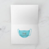 Golden Retriever puppy met gezichtsmasker Kaart (Binnen)