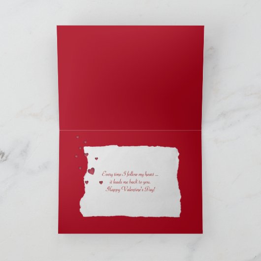 Golden Retriever puppy met valentijn hart Feestdagen Kaart (Binnen)