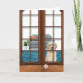 Golden Retriever Puppy Miss You Card Kaart (Voorkant)