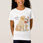 Golden Retriever Puppy Moederdag T-shirt (Voorkant)