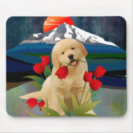 GOLDEN RETRIEVER PUPPY Mousepad Muismat