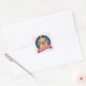 Golden Retriever Puppy New Year Sticker (Envelop)