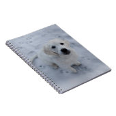 Golden Retriever Puppy Notepad Notitieboek (Rechterzijde)