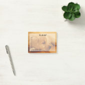 Golden Retriever-puppy om Post-it opmerkingen te m Post-it® Notes (Kantoor)