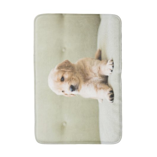 Golden Retriever Puppy op Couch Badmat (Voorkant Verticaal)
