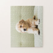 Golden Retriever Puppy op Couch Legpuzzel (Verticaal)