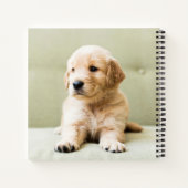 Golden Retriever Puppy op Couch Notitieboek (Achterkant)