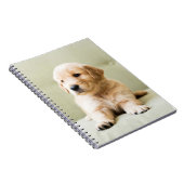 Golden Retriever Puppy op Couch Notitieboek (Rechterzijde)