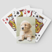Golden Retriever Puppy op Couch Pokerkaarten (Achterkant)