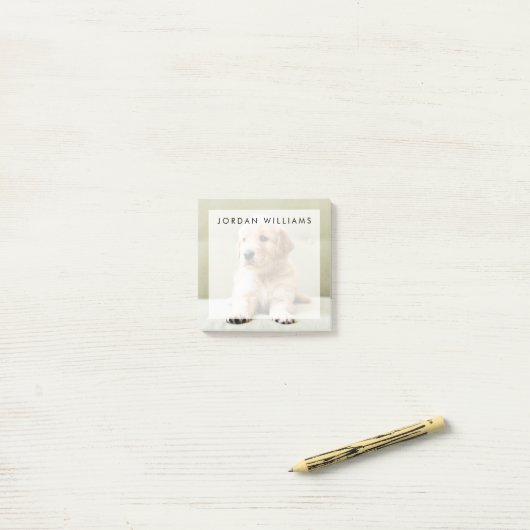 Golden Retriever Puppy op Couch Post-it® Notes (Op bureau)