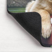 Golden Retriever Puppy op een Football Muismat (Hoek)