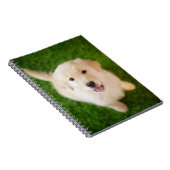 Golden Retriever Puppy op Grass Notitieboek (Rechterzijde)