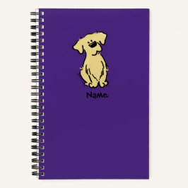 Golden Retriever Puppy - Paarse - Notitieboek