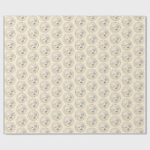 Golden Retriever Puppy Painting - Originele Dog Ar Cadeaupapier (Vlak)