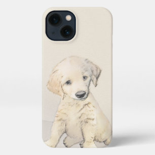 Golden Retriever Puppy Painting - Originele Dog Ar iPhone 13 Hoesje