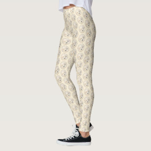 Golden Retriever Puppy Painting - Originele Dog Ar Leggings