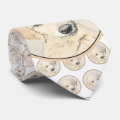 Golden Retriever Puppy Painting - Originele Dog Ar Stropdas (Opgerold)