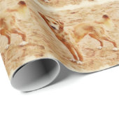 Golden Retriever Puppy Pattern Cadeaupapier (Rol Hoek)