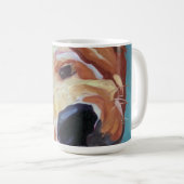 Golden Retriever Puppy Pet Portret Coffee Mok (Voorkant rechts)