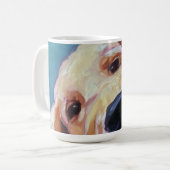Golden Retriever Puppy Pet Portret Coffee Mok (Voorkant links)