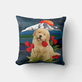 GOLDEN RETRIEVER PUPPY Pillow Kussen